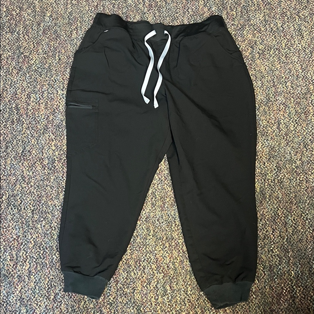 Figs Black Jogger Scrubs